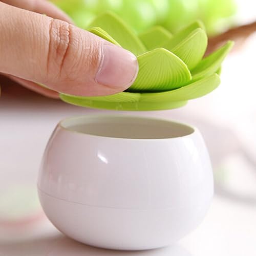 Miniatura 2 de Clásico 3d Lotus Algodón Swab titular pequeñas Q-Tips palillos Organizador de Almacenamiento