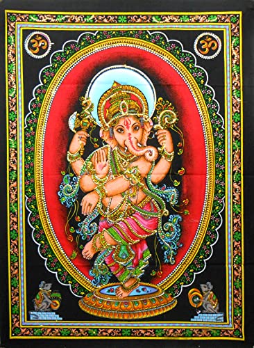 Crafts of India Ganesha Batik Wall Hanging