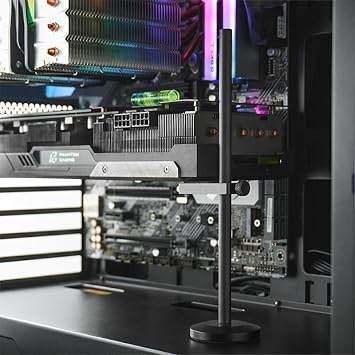 JOYJOM GPU Support Bracket: Adjustable Aluminum Anti Sag GPU Bracket Video Graphics Card Support GPU Stand Holder GPU Support with Hidden Magnet and Anti-Slip Pad-19cm