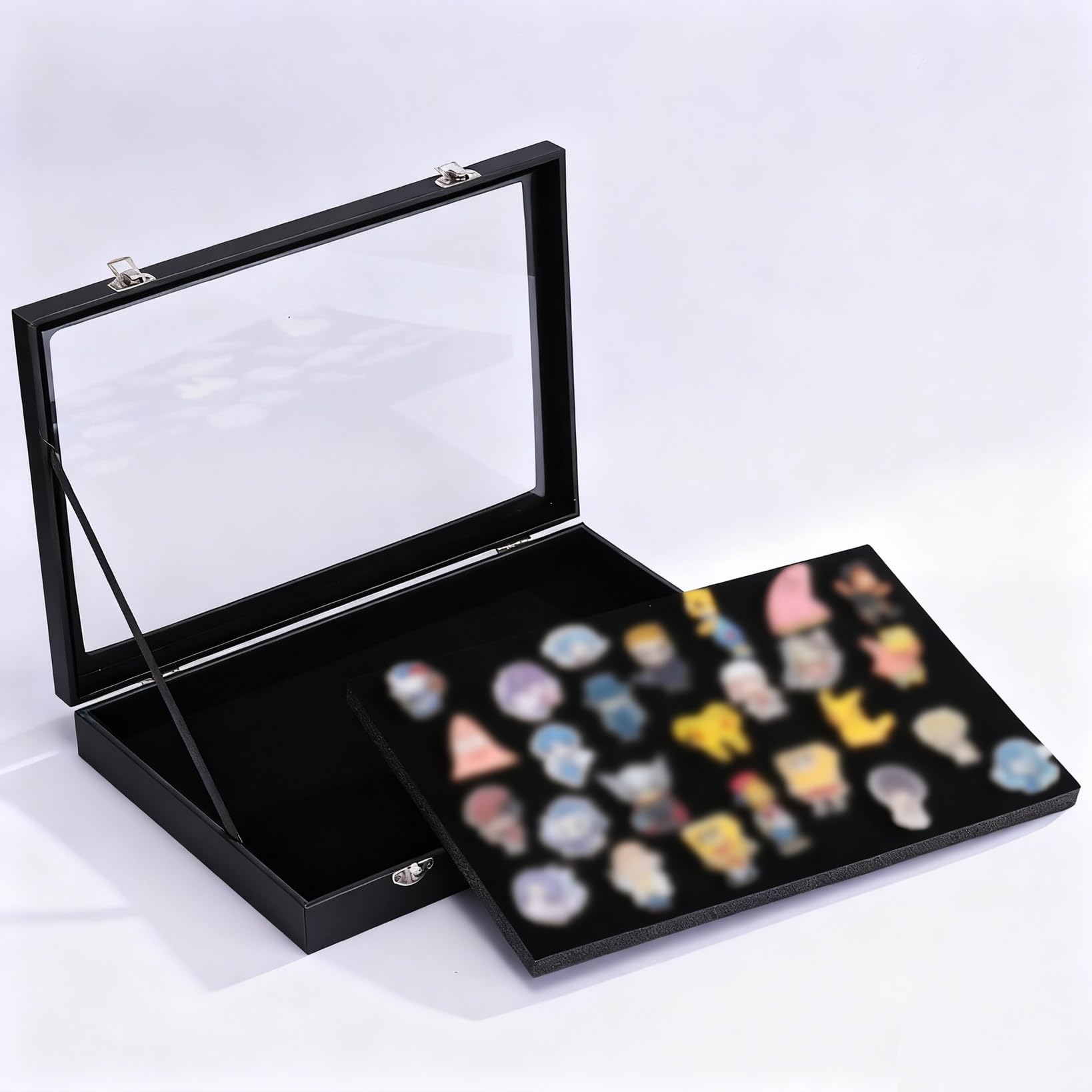 Amazon.co.jp: seimeinoki 缶バッジ 収納ケース 18枚収納可能 28cm