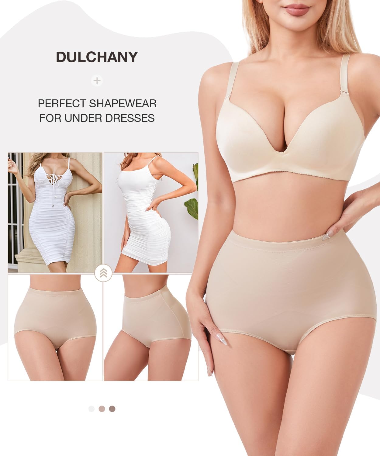 Dulchany Tummy Control Shapewear Panties for Women Body Shaper Underwear Girdle Panty - Image 5