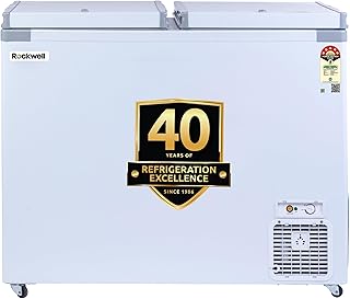 Rockwell 350DDU Deep Freezer – Double Door, 5 Star Energy Saving, Fast Cooling, Convertible Freezer/Cooler Chest Freezer, ...
