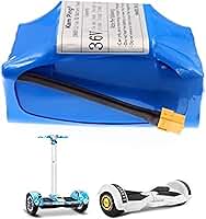 Bateria De Lítio 36V 7 Ah, 18650 10S2p Bateria De Íon De Lítio De 36 Volts De Alta Capacidade, Bateria De Lítio De Scooter Elétrica Balanceada, Com Plugue BMS E XT60, Para Monociclo Hoverboard De
