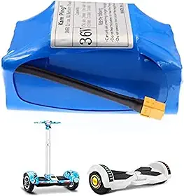 Bateria De Lítio 36V 7 Ah, 18650 10S2p Bateria De Íon De Lítio De 36 Volts De Alta Capacidade, Bateria De Lítio De Scooter Elétrica Balanceada, Com Plugue BMS E XT60, Para Monociclo Hoverboard De