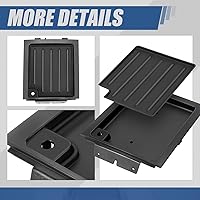 Vista 4 de Auto Dynasty Modelo de entrada auxiliar: bandeja de bisel superior del panel de tablero de estilo de fábrica compatible con Ford F-150 Lincoln Mark