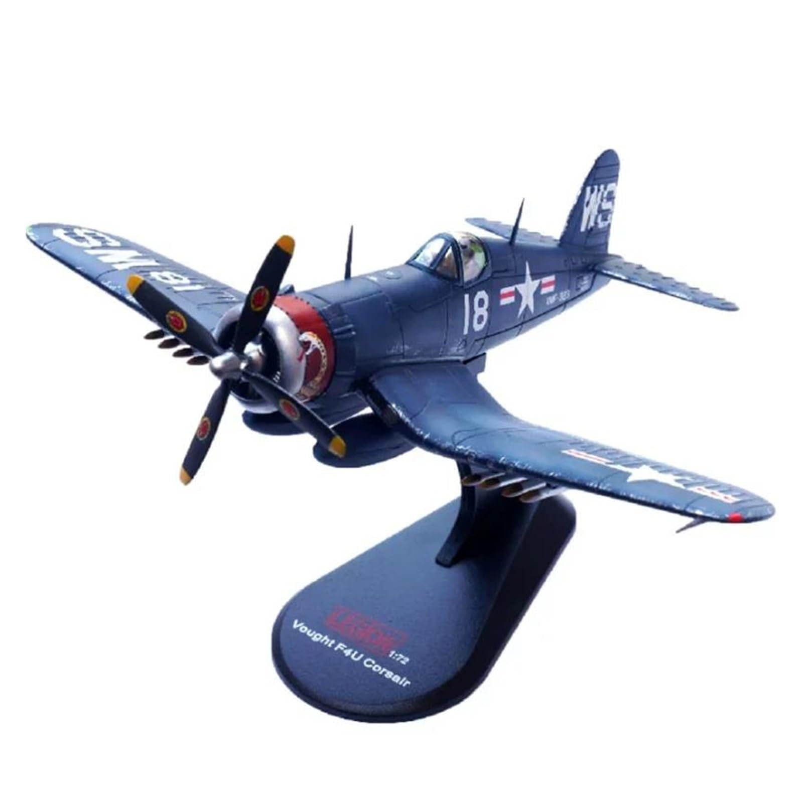 Modelo de avión F4U-4 de aleación fundida réplica histórica militar del ejército de EE. UU. 1/72
