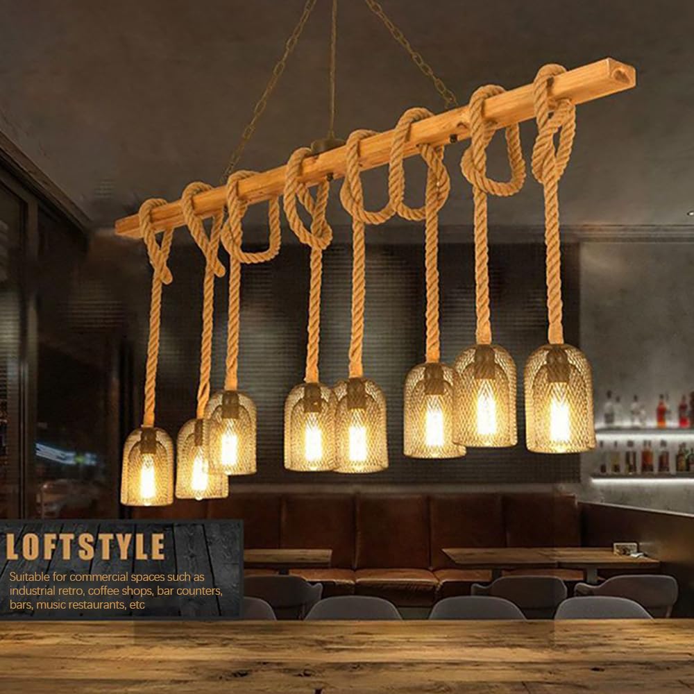 American Country Ristorante Ciondolo Luce Retrò Creatività Musica Ristorante Cassa Contatore Bar Caffè Latte Tè Negozio Abbigliamento Negozio Pianta Ciondolo Luce Lampadario (A 8 luci)