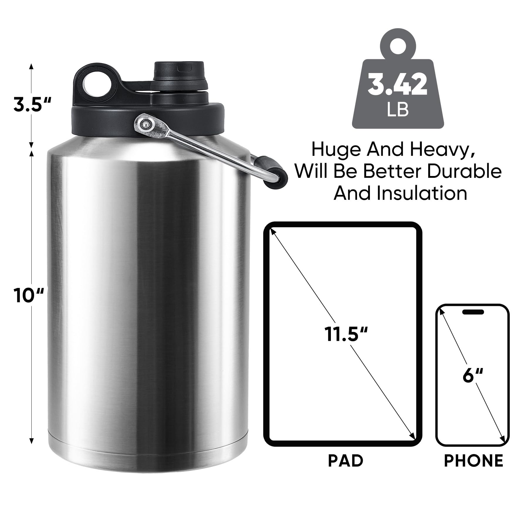Kerilyn Insulated Beverage Bottles 3,8 L
