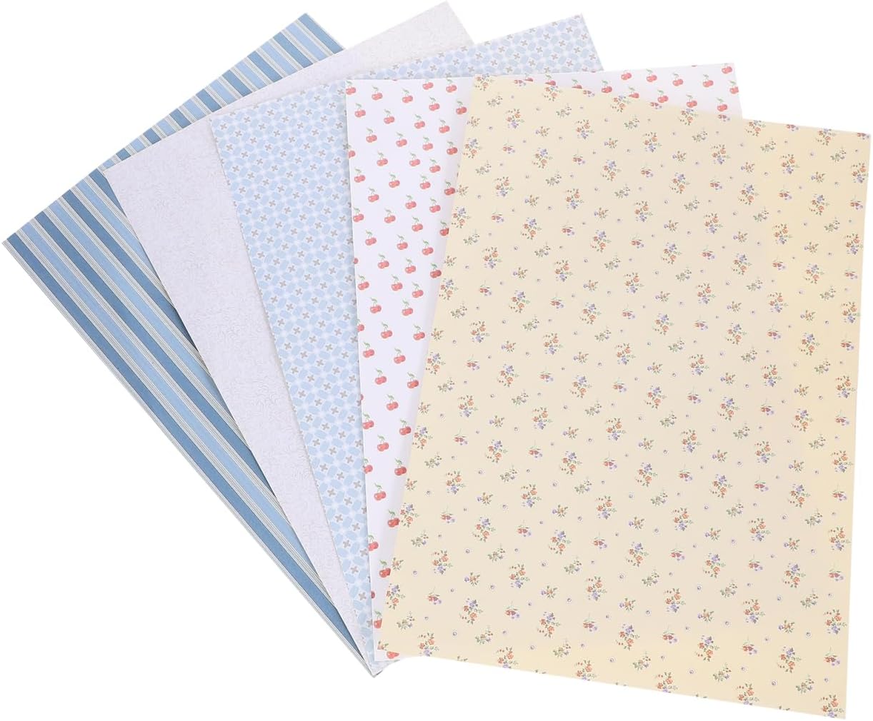 Hemoton 15 Sheets Doll House Wallpaper Peel and Stick Miniature Wall Decor for DIY Dollhouse Background Scenes 11.41 X 8.26 Inches