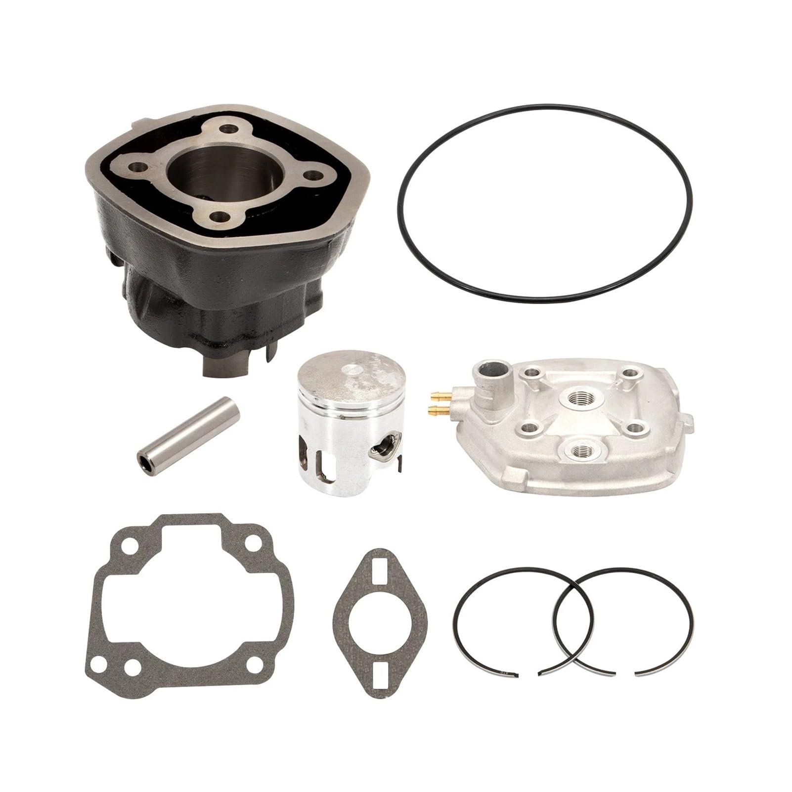 Cilindro Pistón Kit Para Aerox Para Mbk Nitro Malaguti F12 F15 Area 51 2T 70cc 47mm Kit De Cilindro De Gran Cilindro Con Culata