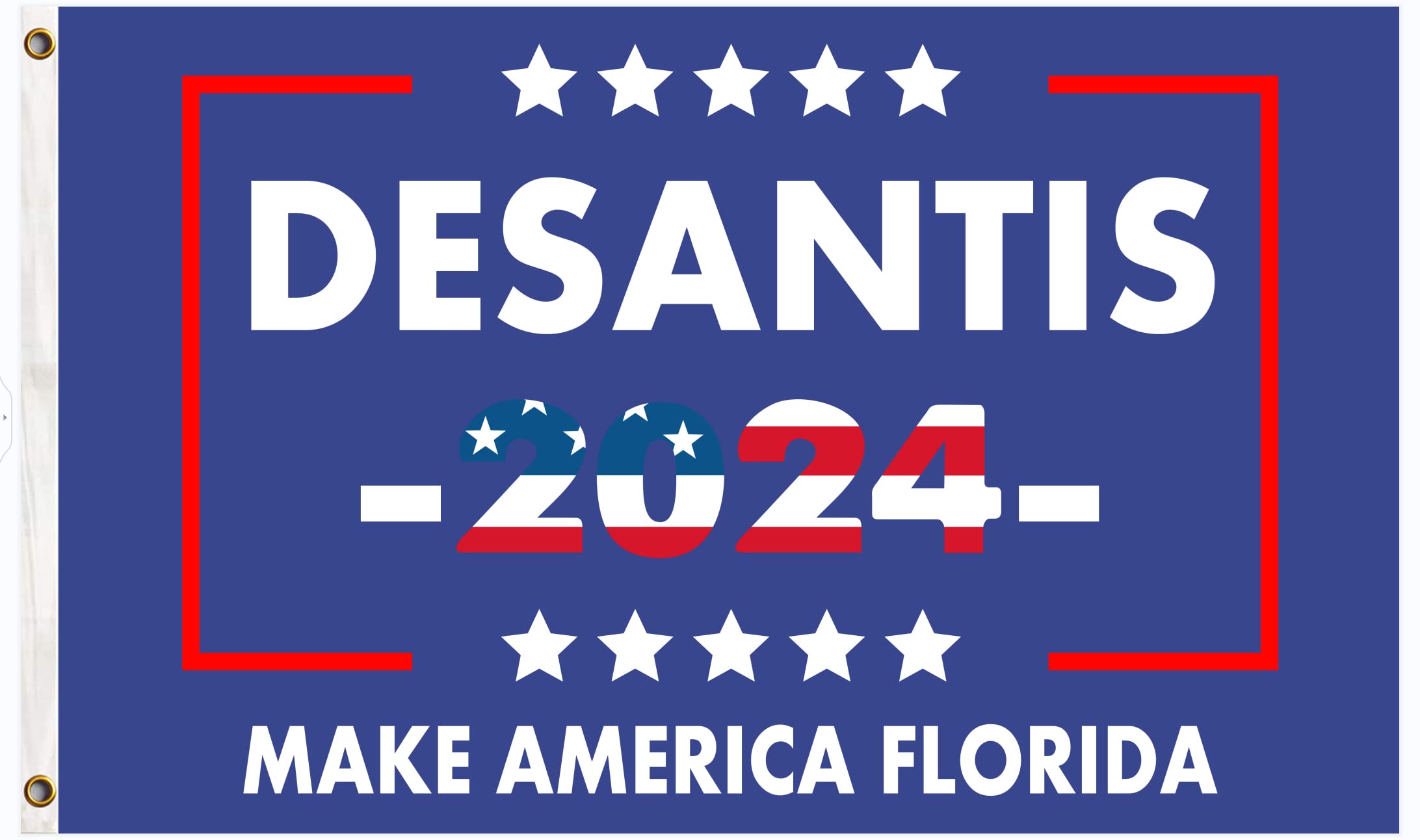 Desantis 2024 flag-Make America Florida Flag 2022 President Election Support Vote for Ron Desantis Banner indoor and outdoor activities Decoration 3x5 Feet