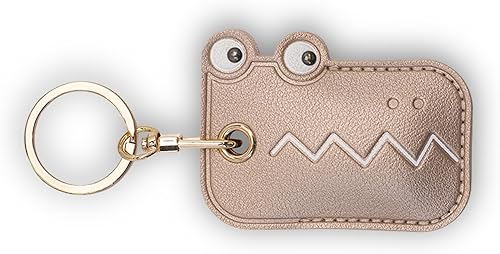 Miniatura 203 de Funda de cuero compatible con Apple AirTag, rastreador de llavero GPS Airtag con llavero, cubierta protectora antiarañazos para AirTag