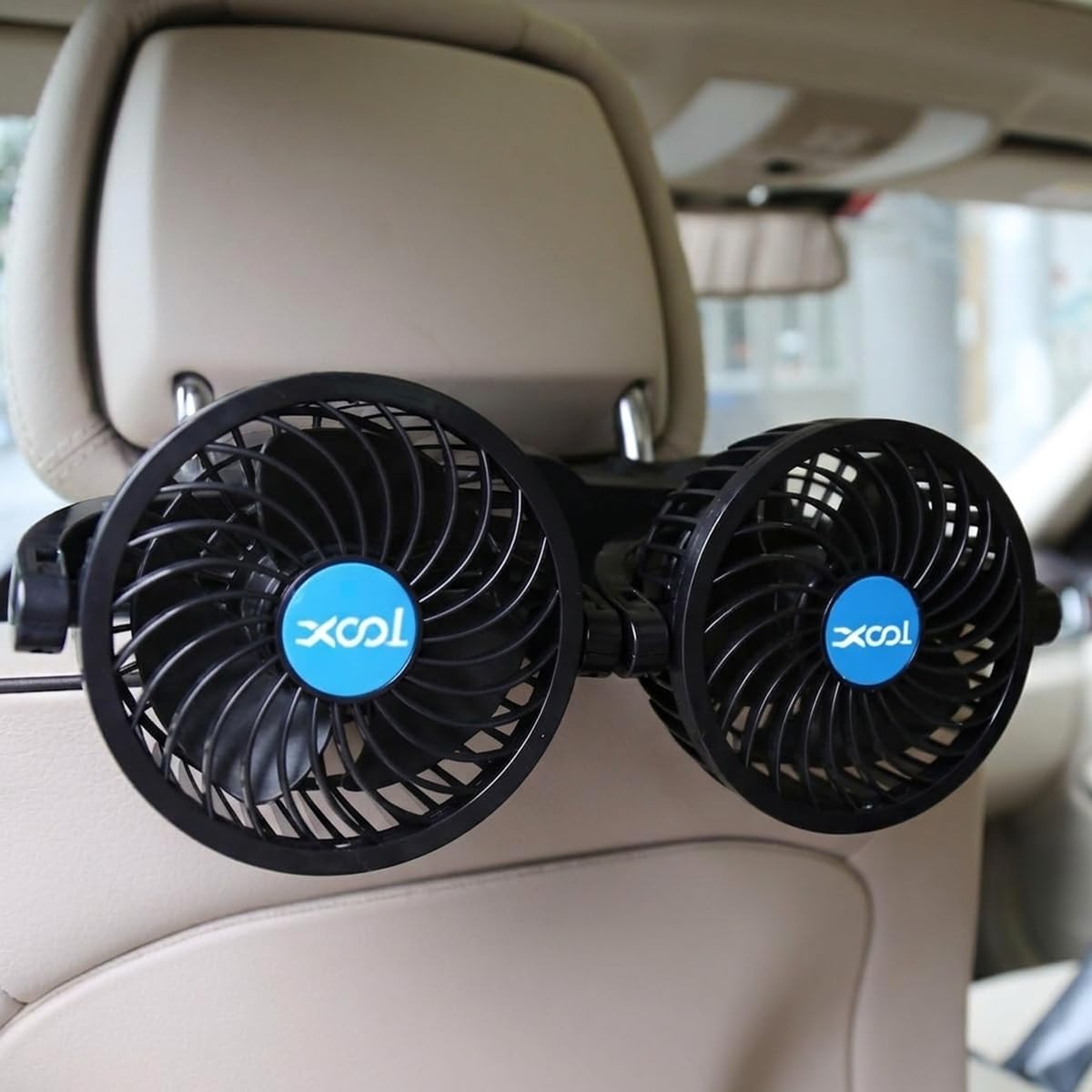 Photo 1 of XOOL 12V Dual Head Car Fan - Black