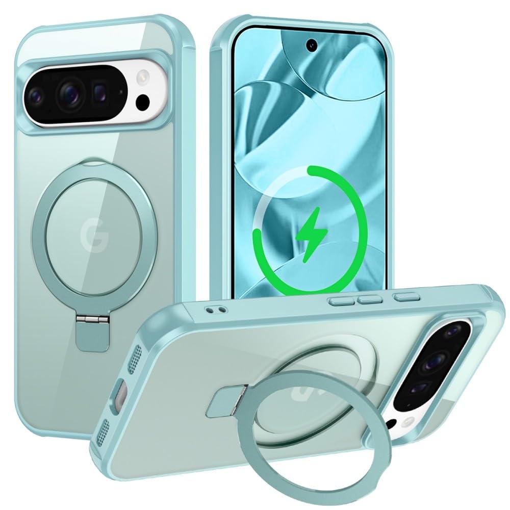 Coque Google Pixel 9 Pro 5G antichoc silicone rigide et anneau support - 7