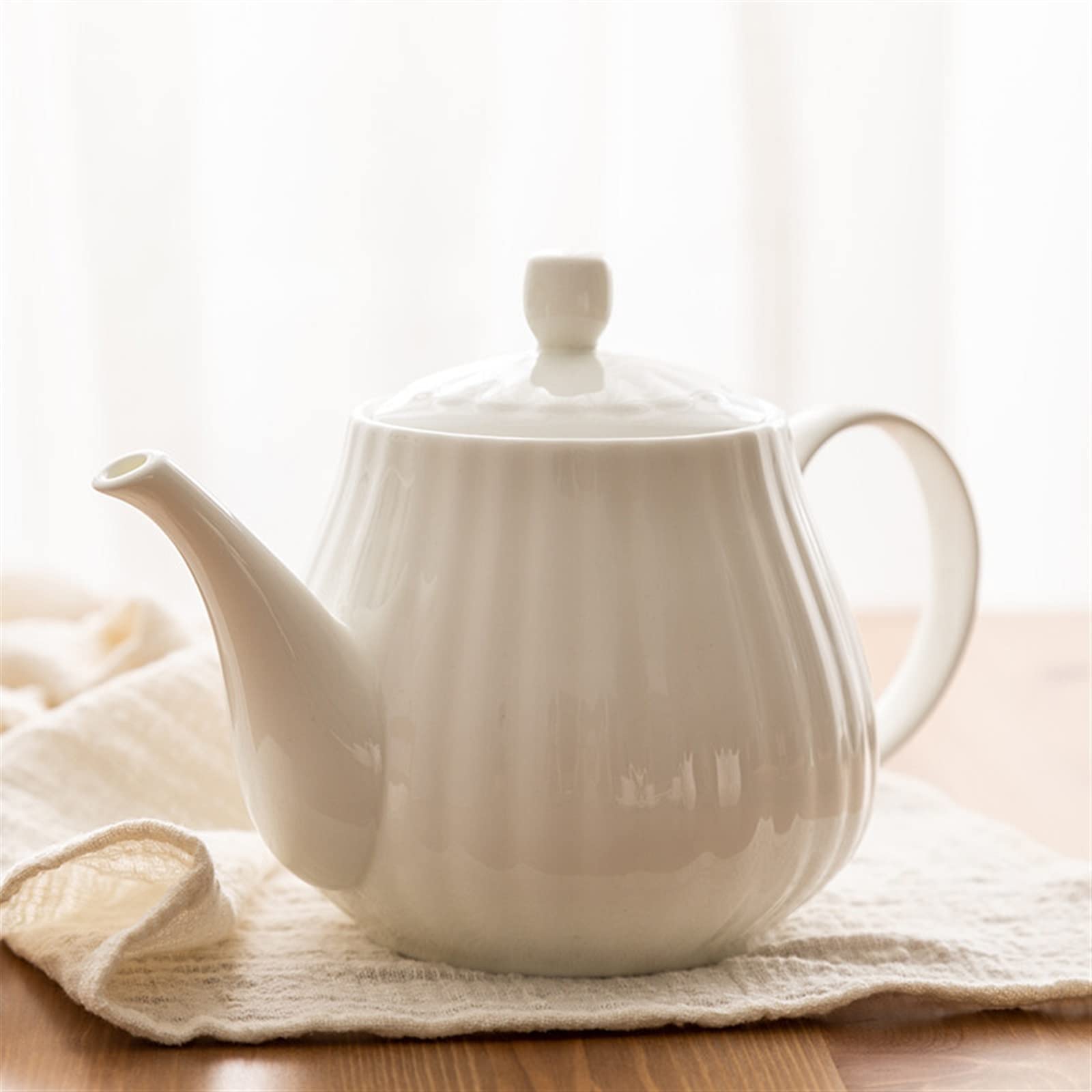 Dzbanek Do Herbaty Z Zaparzaczem Styl Czajniczka Domowy Dzbanek Do Kawy Z Porcelany Kostnej Ceramiczny Duży Pojedynczy Dzbanek Kwiatowy Dzbanek Do Herbaty Czaj,One Color