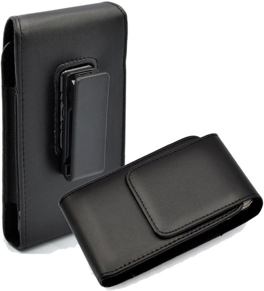 Faux Leather Vertical Holster with Swivel Belt Clip Pouch Case for Asus ZenFone 6 / Samsung Galaxy S10 / S10 Plus/OnePlus 7 / Motorola Moto G7 / G7 Plus/Google Pixel 3a XL/LG V50 ThinQ