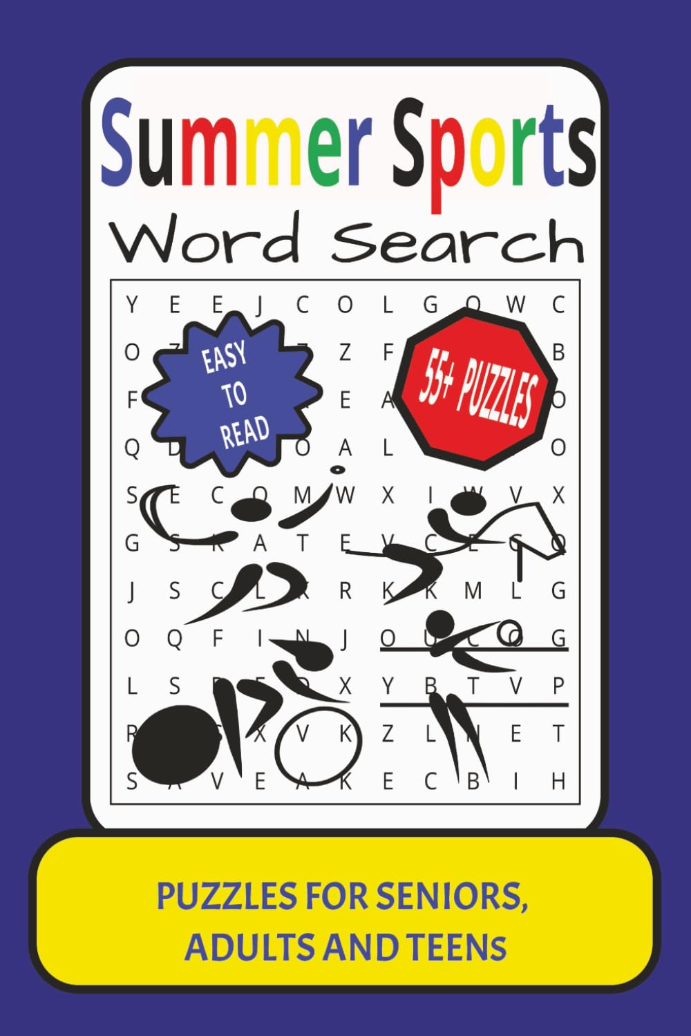 Summer Sports Word Search: Word Search with Easy to Read Print about Summer Sports, Puzzle Book, Summer Sports Activity, Brain Games, Outdoor ... (Sports and Activities Word Search Book)