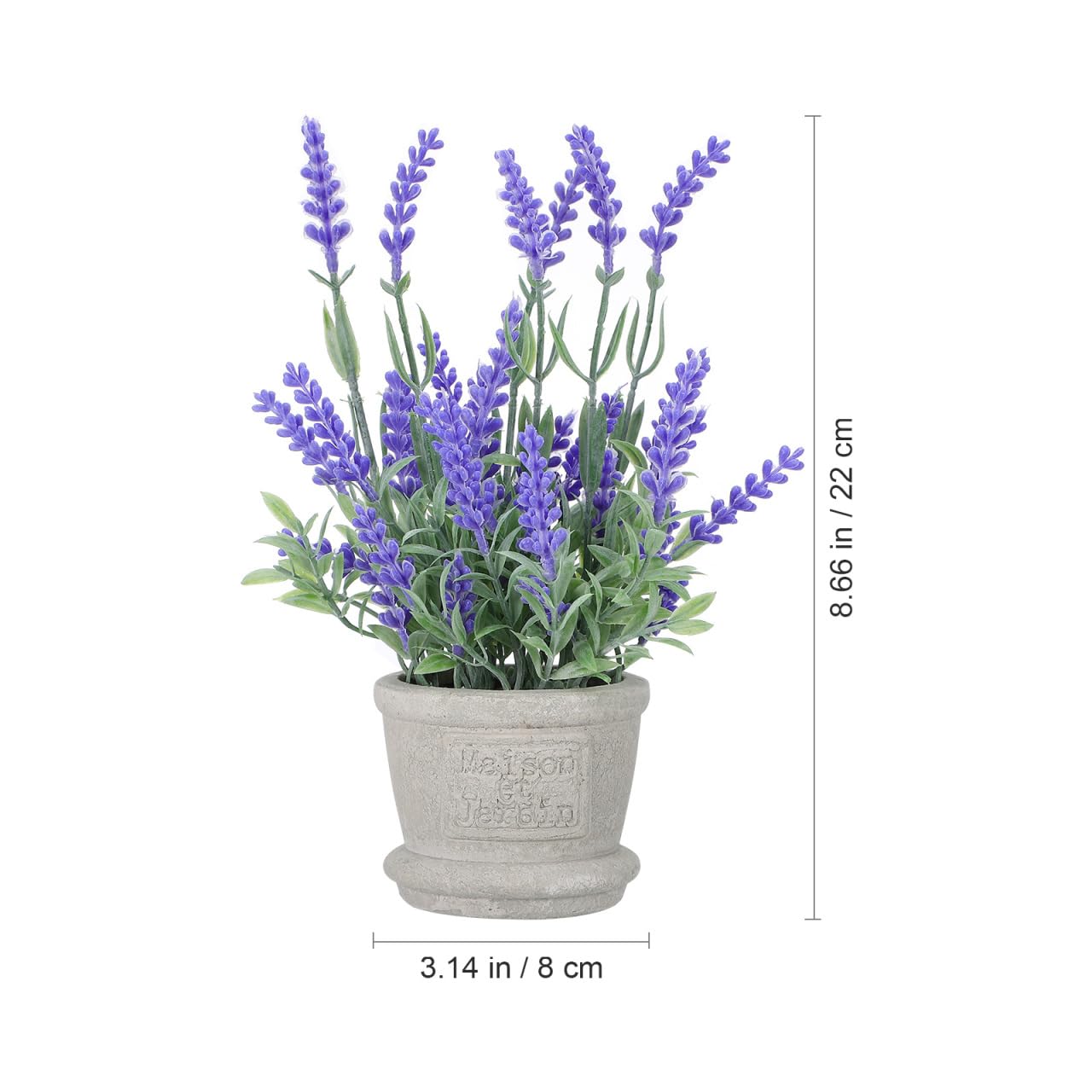 PartyKindom Artificielle en Pot Plante décorative pour Salon, Bureau et Rebord de fenêtre 20,7 cm Fleurs artificielles pour aménagement de la pièce et détente