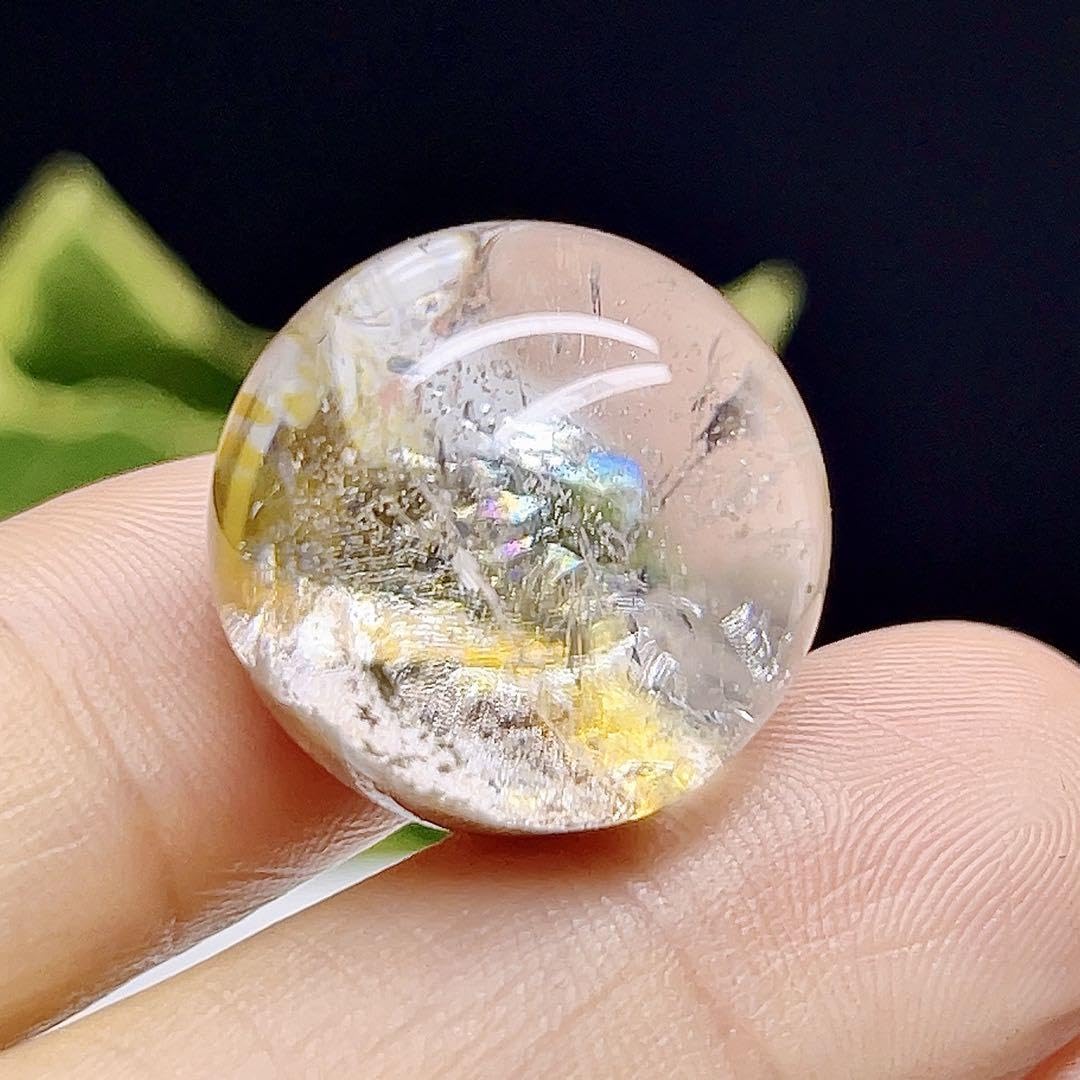 Amazon.co.jp: ガーデンクォーツ 丸玉 スフィア 庭園水晶 幽霊水晶超32