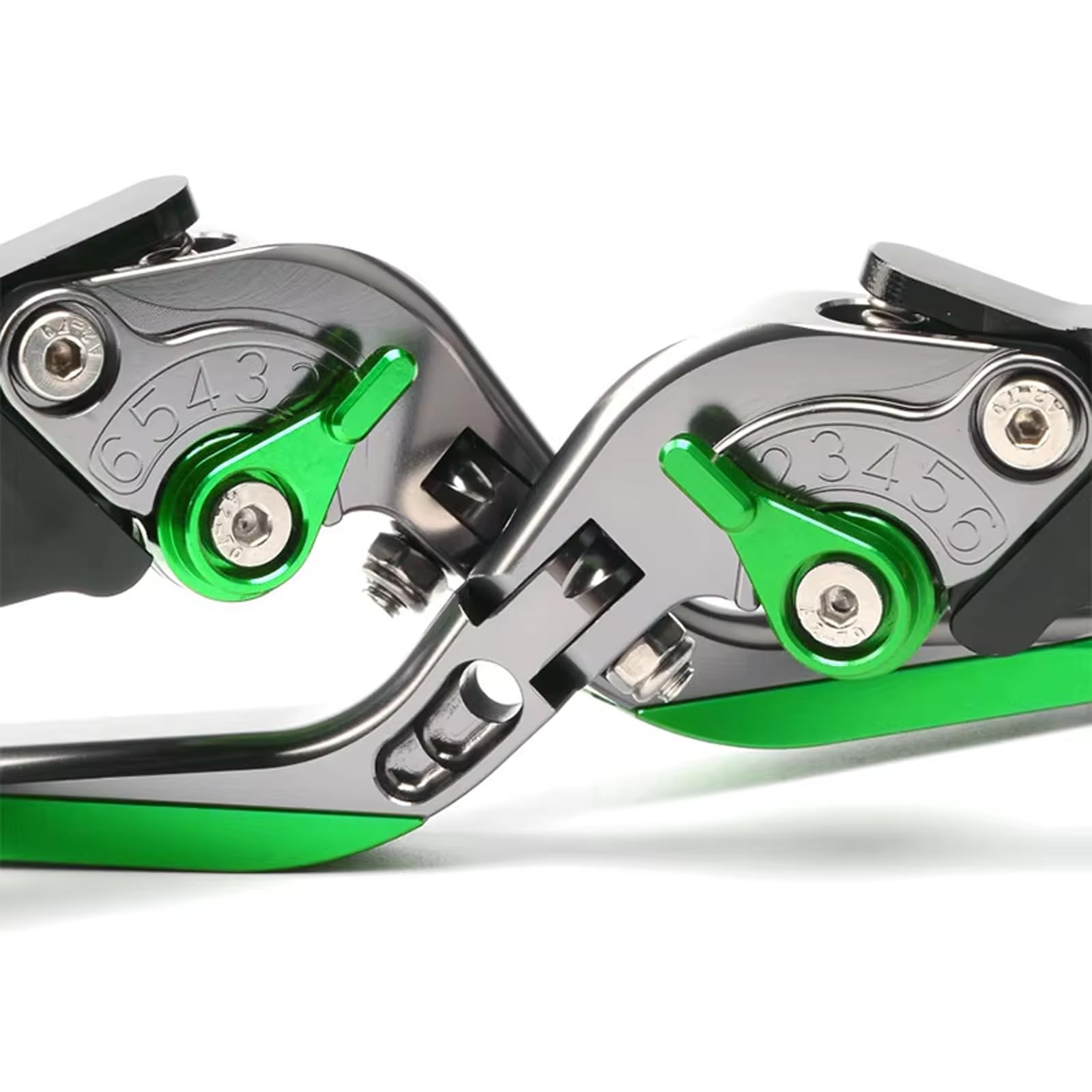 Für Z900 Z 900 2017 2018 2019 2020 2021 2022 2023 2024 CNC Einstellbar Faltbare Ausziehbare Bremskupplungshebel Motorrad (Grün)