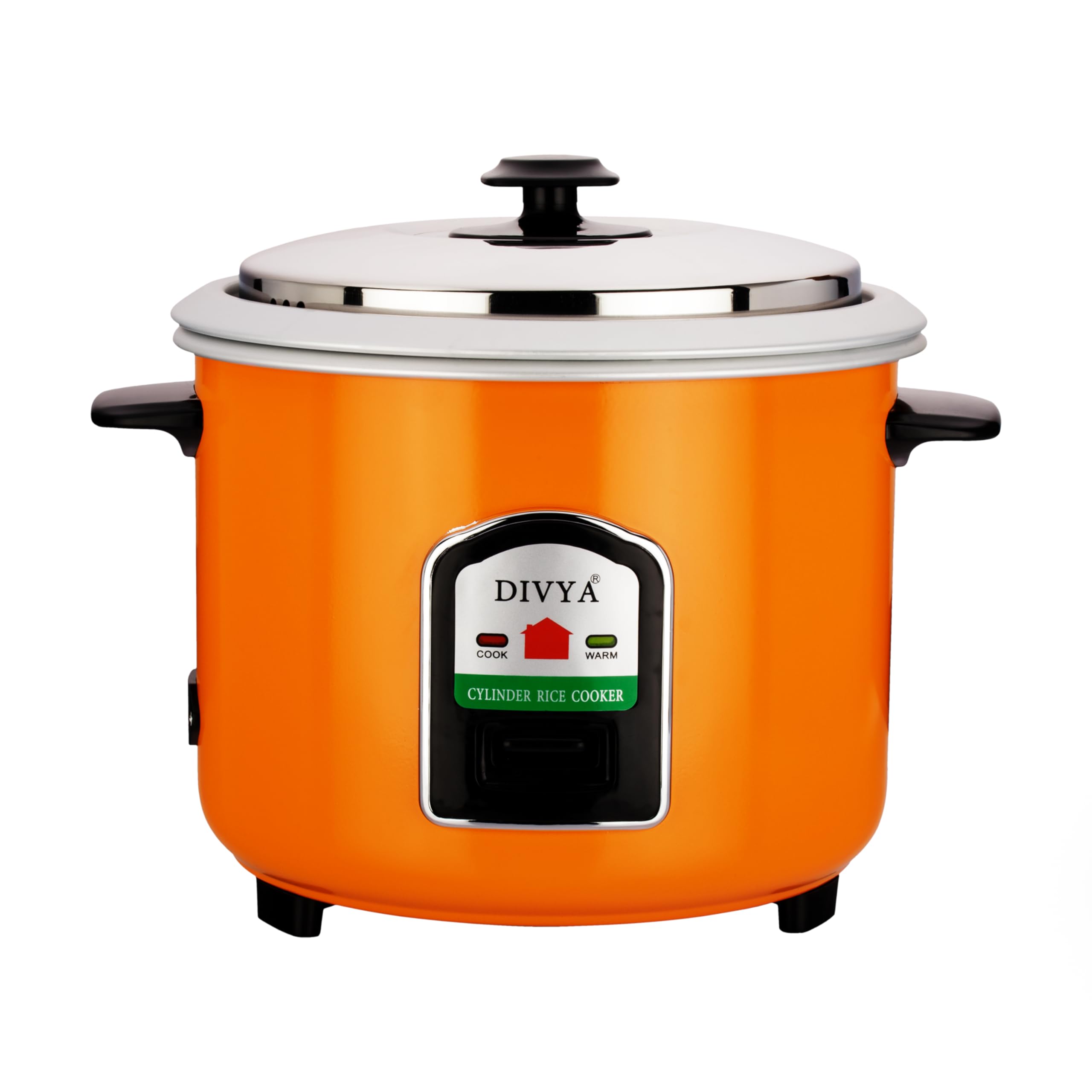 Buy DIVYA 1.8 Litres Orange Cylinder Double Pot Rice Cooker | 700