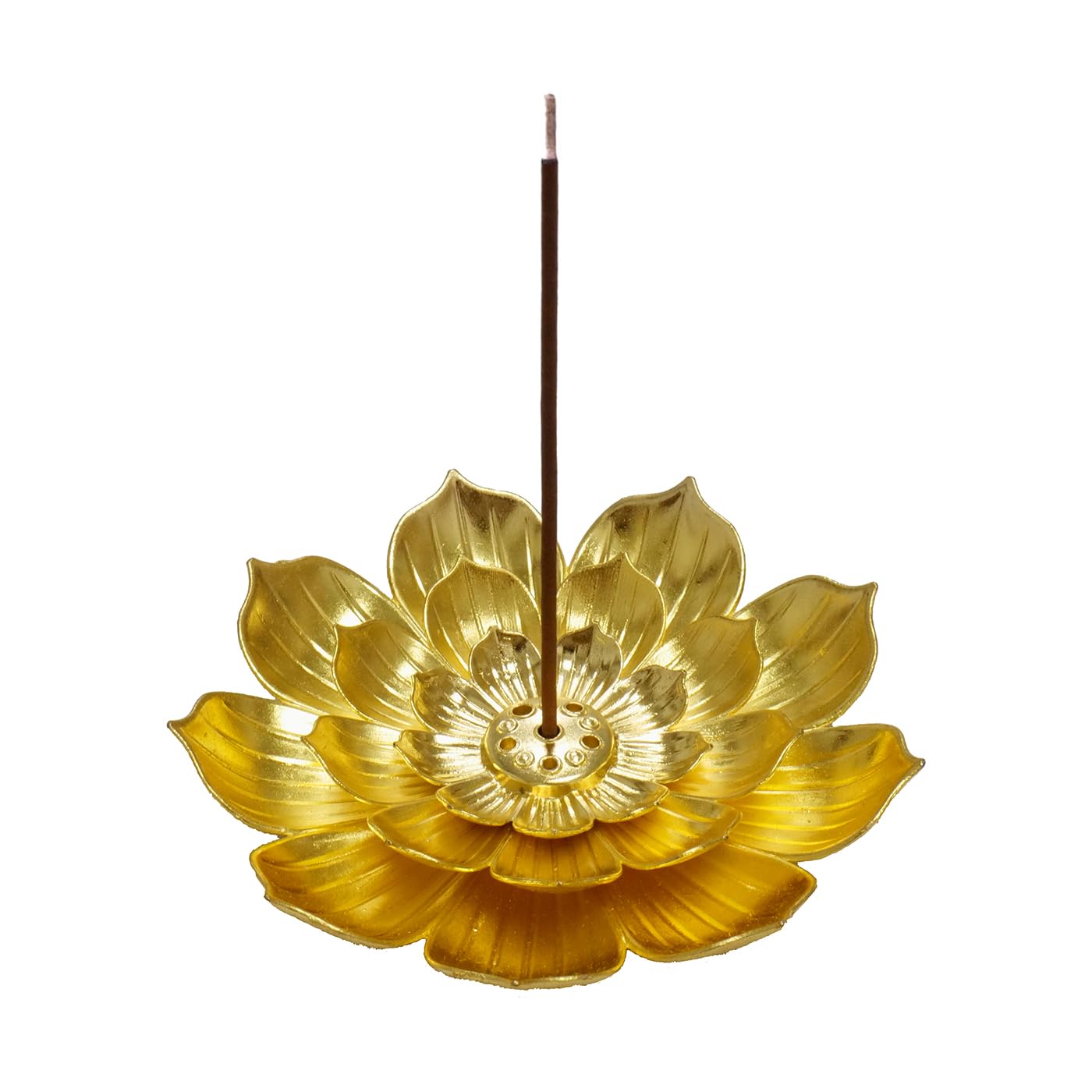 HIPASLO Incense Holder, Lotus Detachable Ash Catcher, Gold