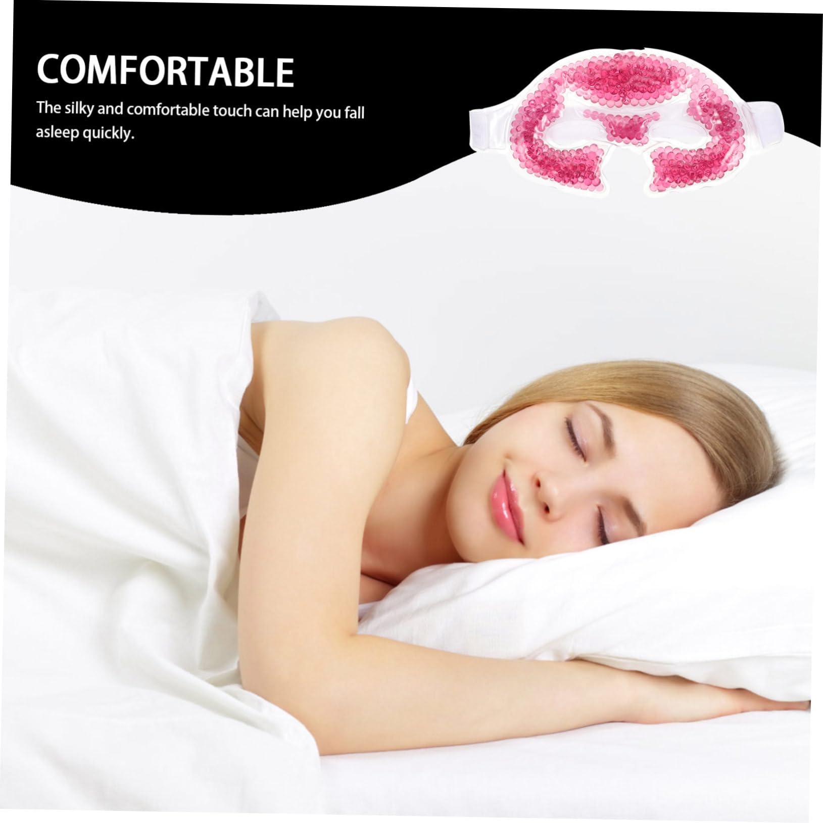 FRCOLOR Lot De 3 Masques Réutilisables En Gel Compressé À Froid Pour Le Visage Soins De La Peau Pour Étudiants