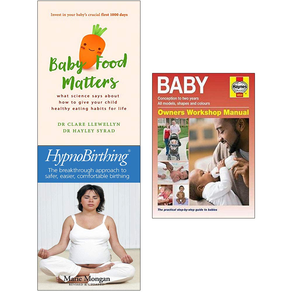 Baby manual (new ed)[hardcover], food matters and hypnobirthing 3 books collection set