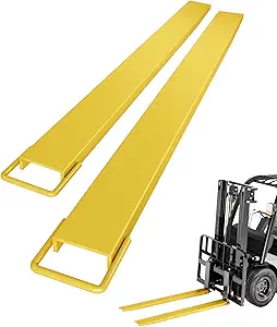 Garvee Pallet Fork Extension,84"Length 5.5" Width,Fork Extensions for Forklift Truck Equipped with 4600LBS Load Capacity,Heavy Duty Forklift,Yellow