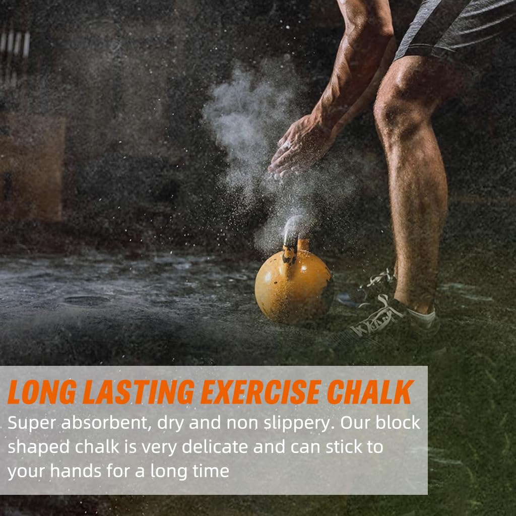 Proberos® Chalk Block Powder for Climbing & Gym, No Slip, Power Lifting, Crossfit, Pure Natural Chalk, No Moisture Chalk 2