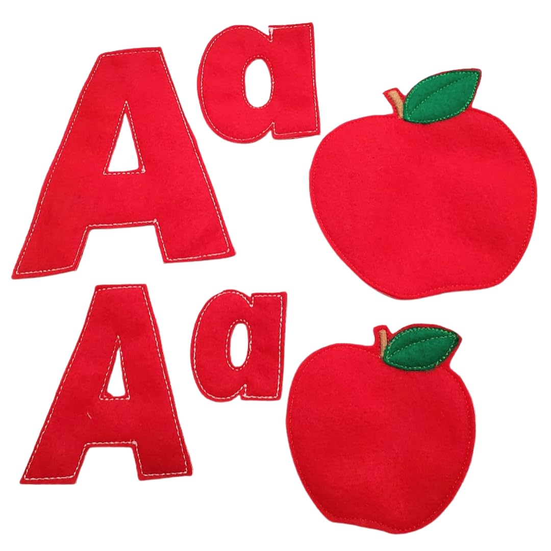 Felt Alphabet ABC Capital, Small Letters and Phonics Objects (Large)
