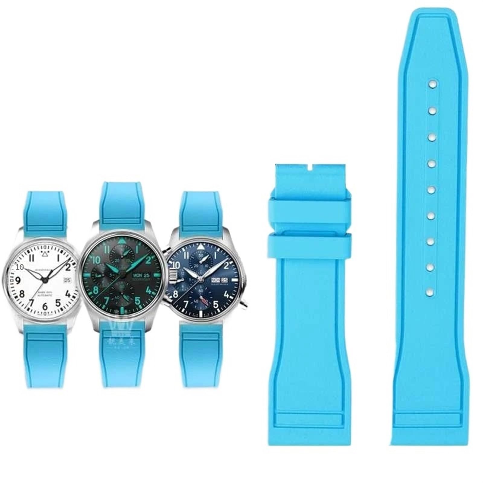 Do IWC Fluoro gumowy pasek do zegarka Quick Release Pilot AMG Petronas F1 Team wodoodporna bransoletka sportowa pasek do zegarka 20 mm 21 mm 22 mm