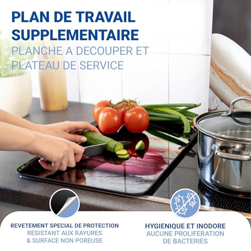 Extension plan de travail et couvre plaque de cuisson induction