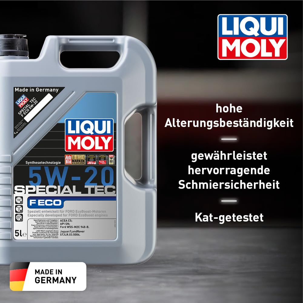 LIQUI MOLY Special Tec F ECO 5W-20 | 5 L | Synthesetechnologie Motoröl | Art.-Nr.: 3841