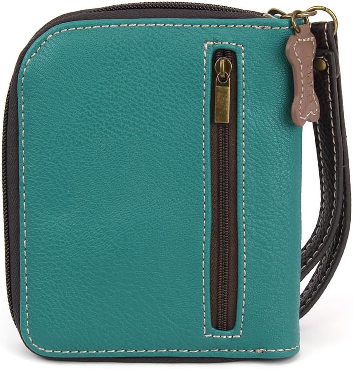 CHALA Zip Around Wallet, Wristlet, 8 Credit Card Slots, Sturdy Pu Leather image 3