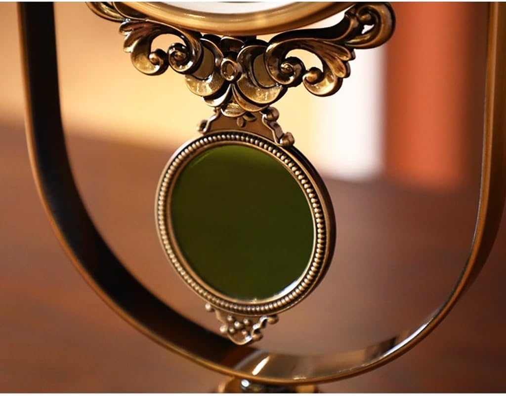 Desk Clock Retro Light Luxury Desk Clock Desktop Desk Clock Living Room Swing Clock Ornaments Creative Mute Desk Clock Seat Clock