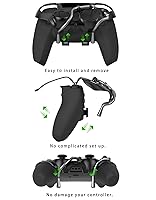 Vista 5 de EXknight Leverback FPS Mechanical Paddles Attachment, Back Buttons Gaming Paddles for PS5 Controller (Black)