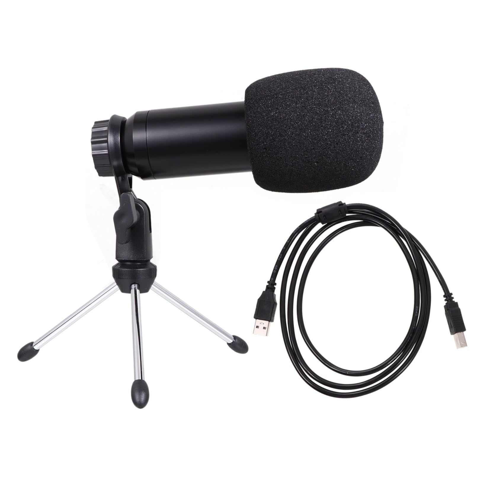 Gatuida USB Kondensator Mikrofon Set Teilig mit Stabilem Stativ und Geräuschunterdrückung Geeignet für PC Laptop Live und Podcast Aufnahme Installieren und Vielseitig Einsetzbar