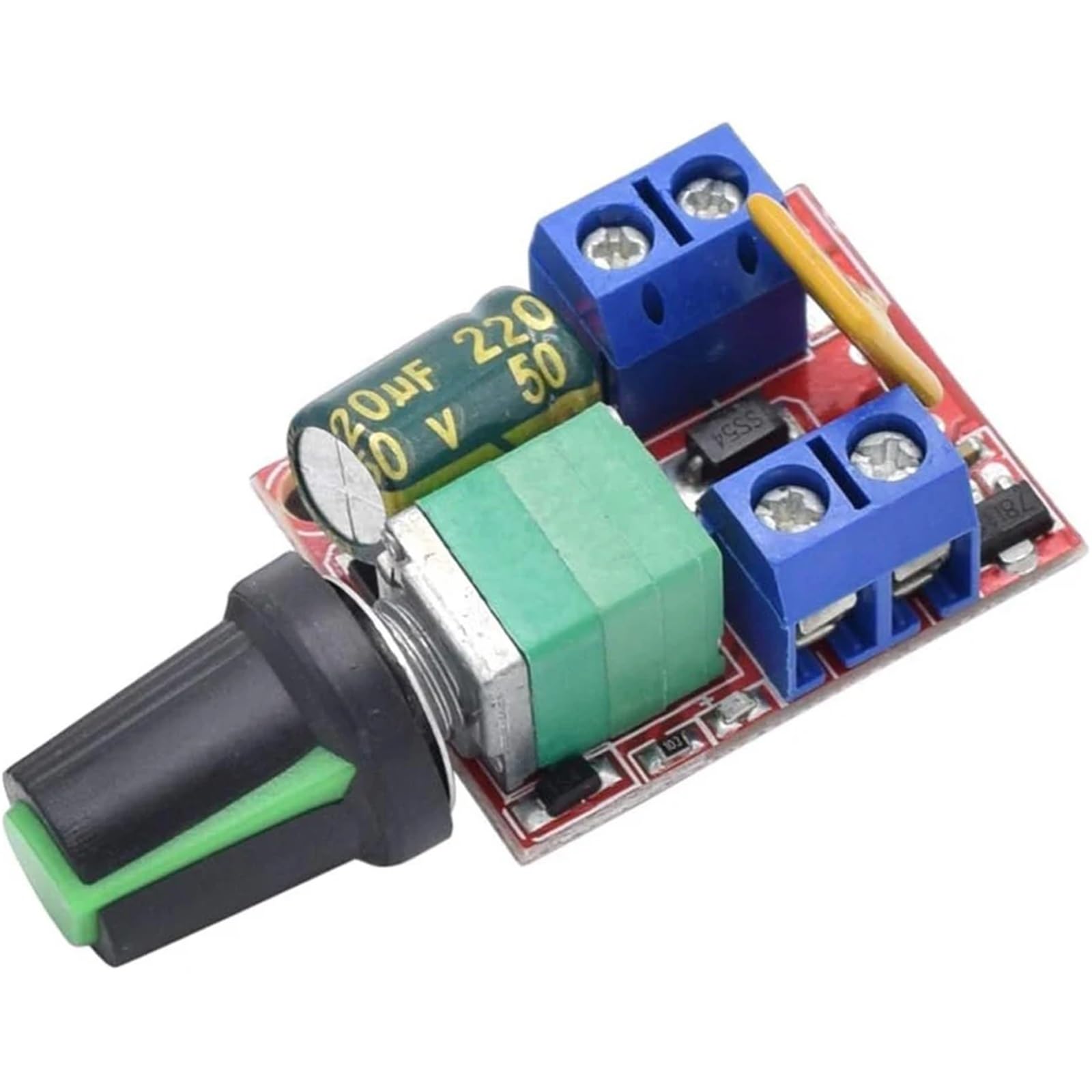 4 unidades Mini DC 3V 6V 12V 24V 35V PWM Motor Speed Controller Switch Module Ultra Small LED Dimmer 5A