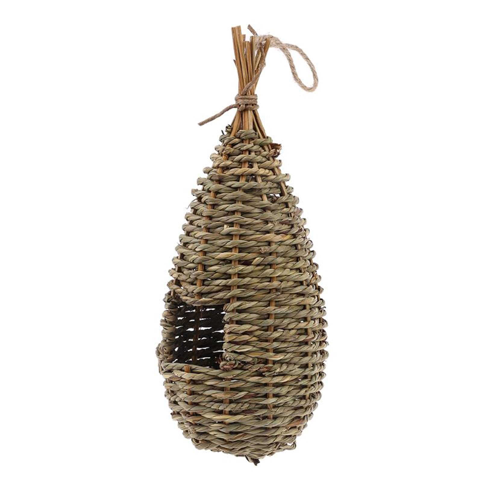 Casa para pájaros, Nido de pájaro Natural Puro en Forma de Gota, decoración de jardín al Aire Libre, Lugar de Descanso y cría de pájaros