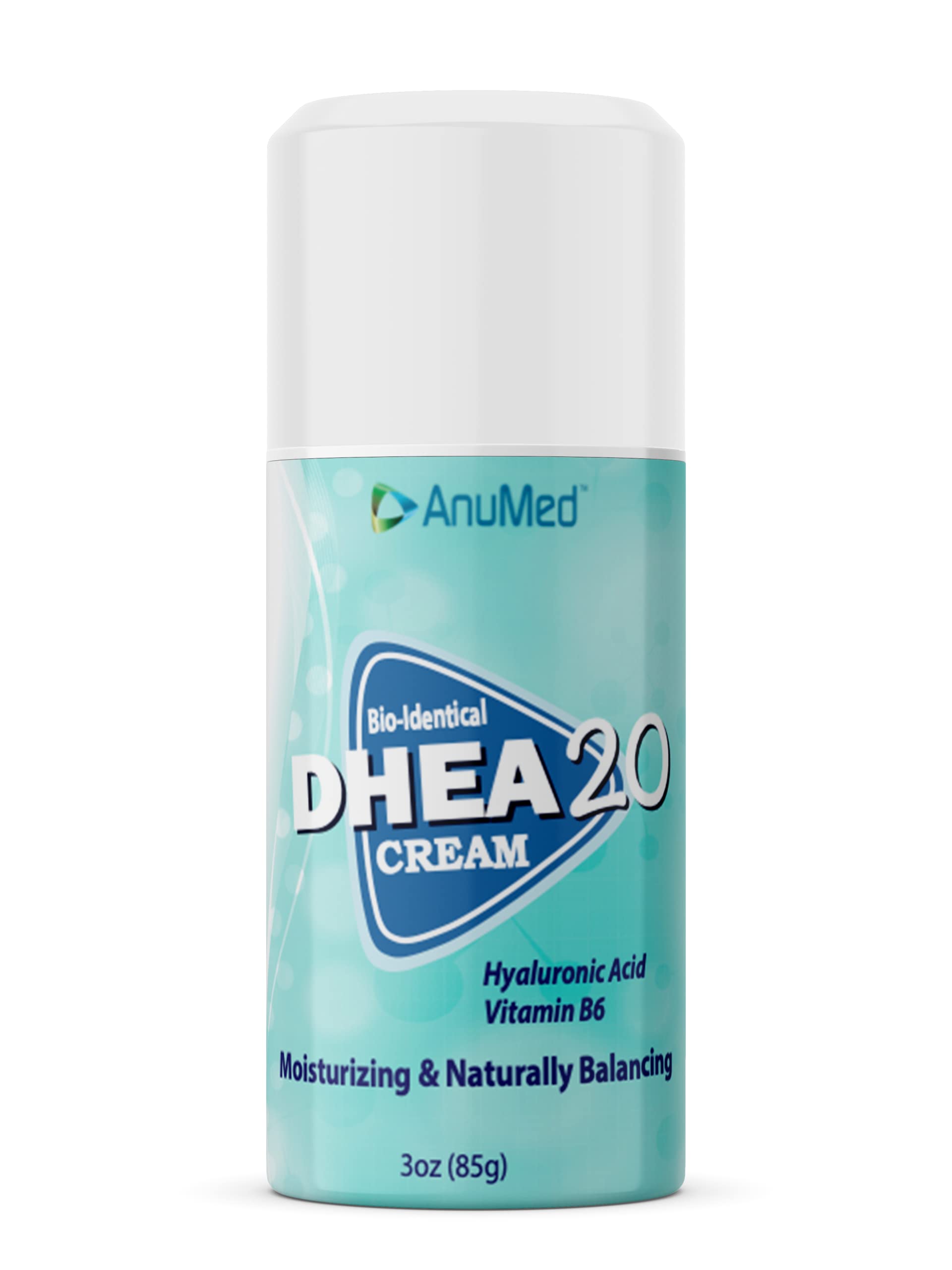 Buy ANUMED All Natural Bioidentical DHEA 20mg Cream (Dehydroepiandrosterone) + Hyaluronic + B6