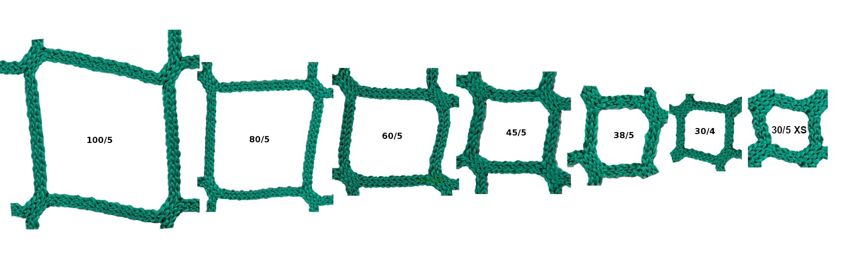 Konege Neu MW 3,8cm Heunetz Tuch 3,0m x 3,0m, 5,0mm Kordelstärke