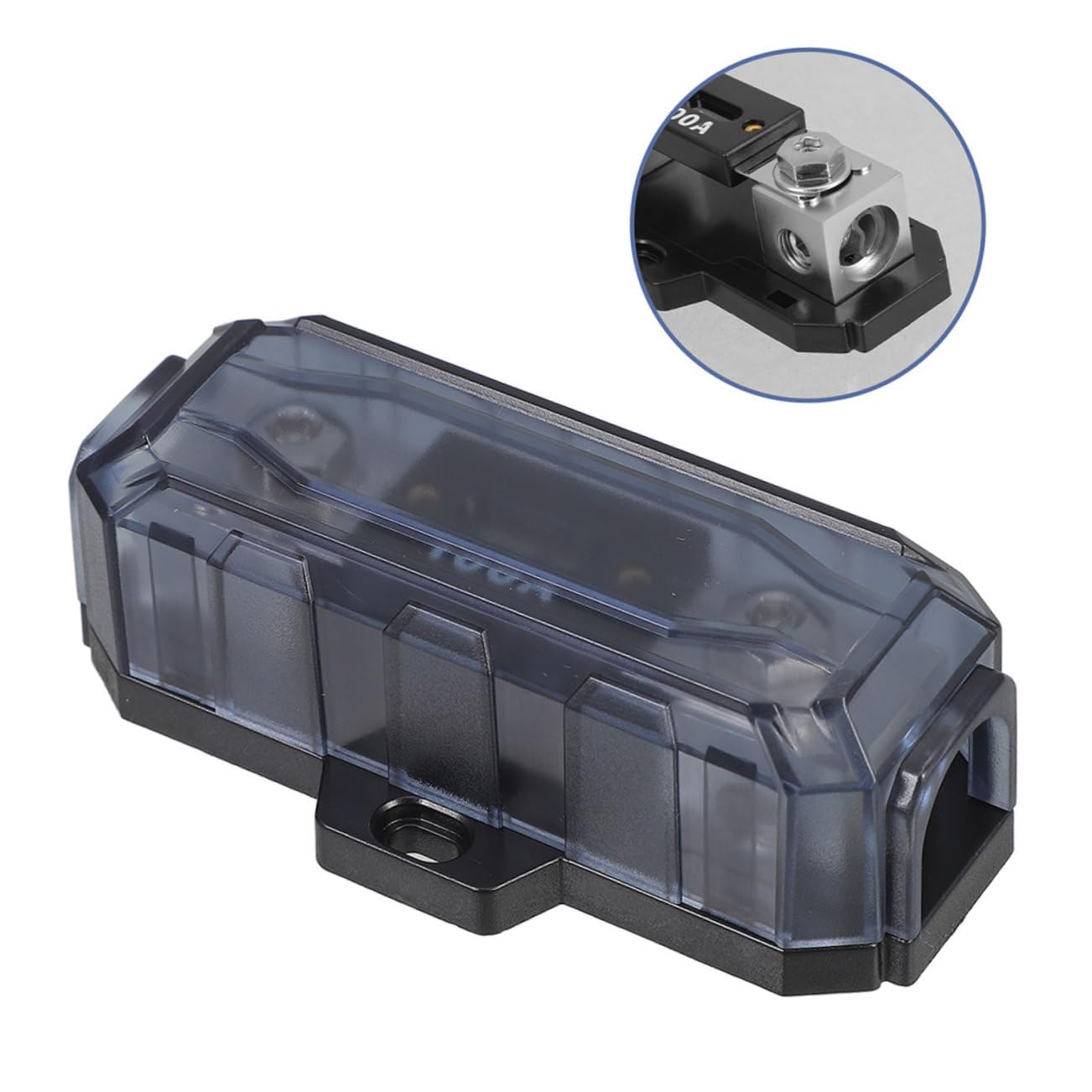 Portafusibili Anl 100a 2pezzi in Lega di Zinco per Impianto Audio Auto, Installazione Facile e Trasmissione Audio Migliorata per Amplificatori e Impianti Stereo