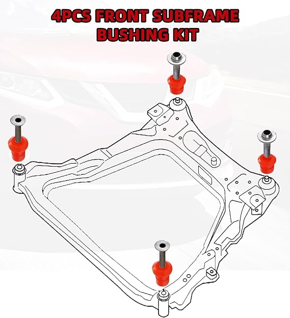 54466-JD000 54467-BR00A Front Subframe Bushing Kit for Nissan Rogue 08-20