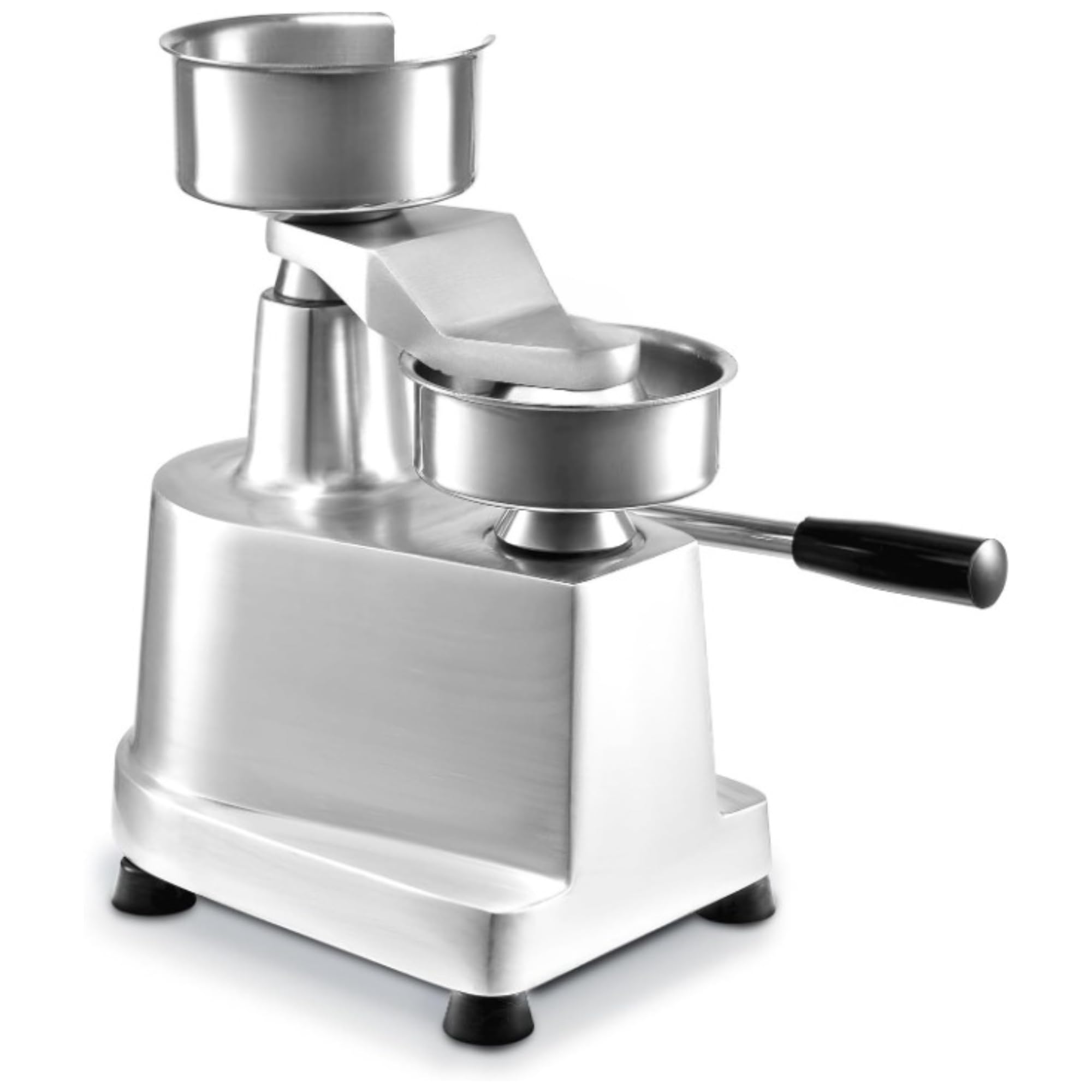Pressa per hamburger manuale 130 mm – Modello da tavolo robusto – Acciaio inossidabile – Fabbricazione di bistecche uniformi – Strumento professionale per macellerie e ristoranti