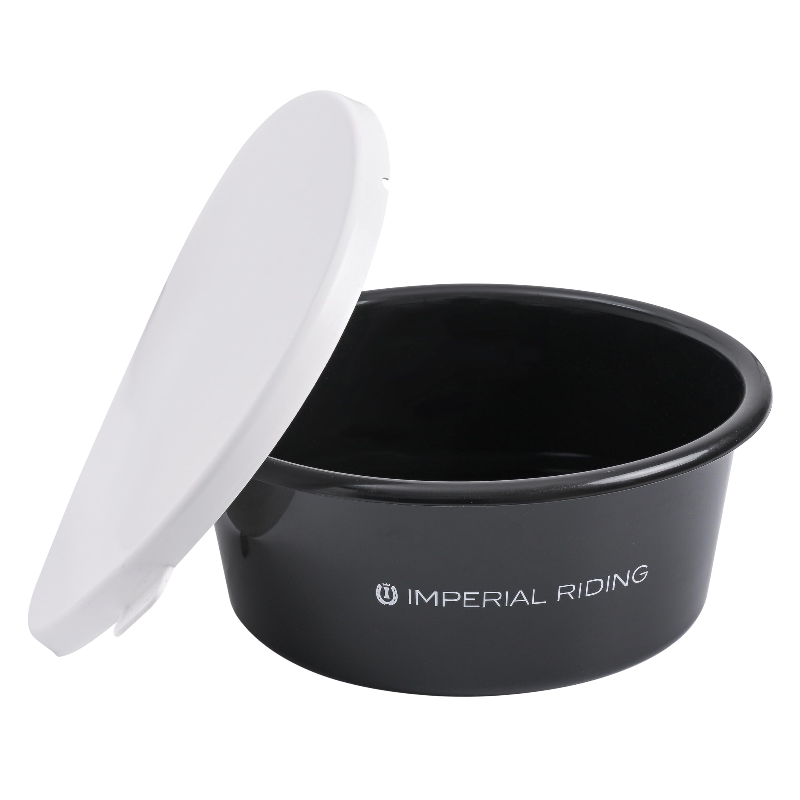Imperial Riding IRH Basic Feeding Bucket with Lid Made of Food-Grade Plastic, 2 L, Black, 1 Size — image 1