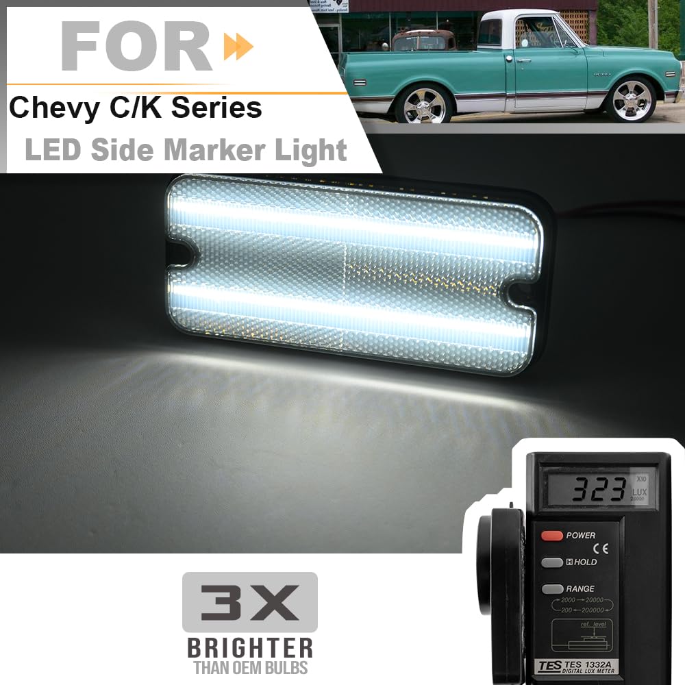Amazon.com: Led Side Marker Lights for 1968-1972 Chevy GMC C/K