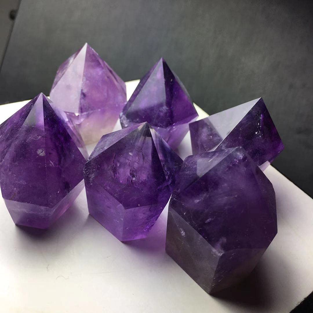 Amazon.co.jp: 1ピースナチュラルアメジストポイントナチュラル