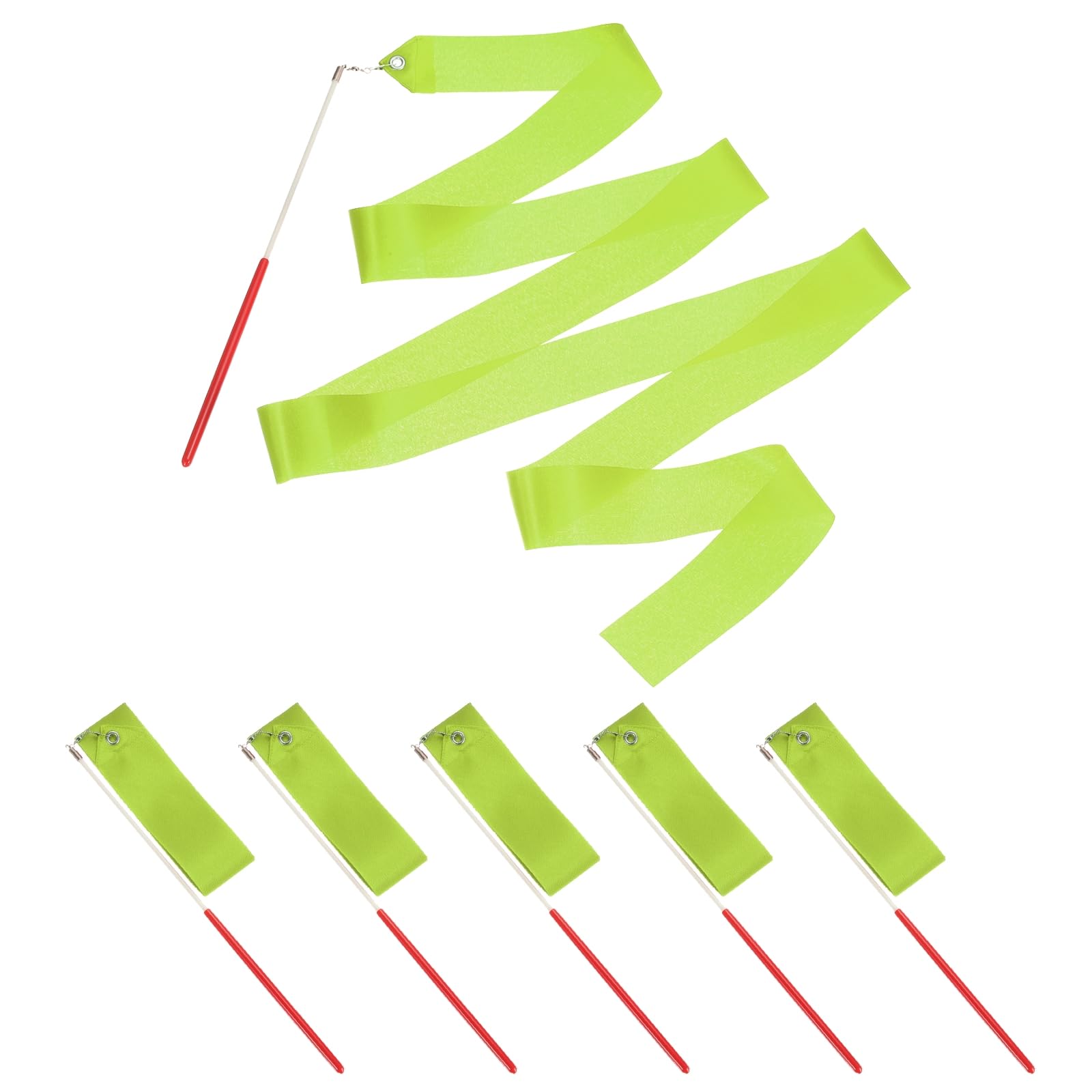 PATIKIL Dance Ribbons, 6 Pack 78.7 Inch Gymnastics Dance Streamers with Non-Slip Wand Dance Flags for Gifts Dancing