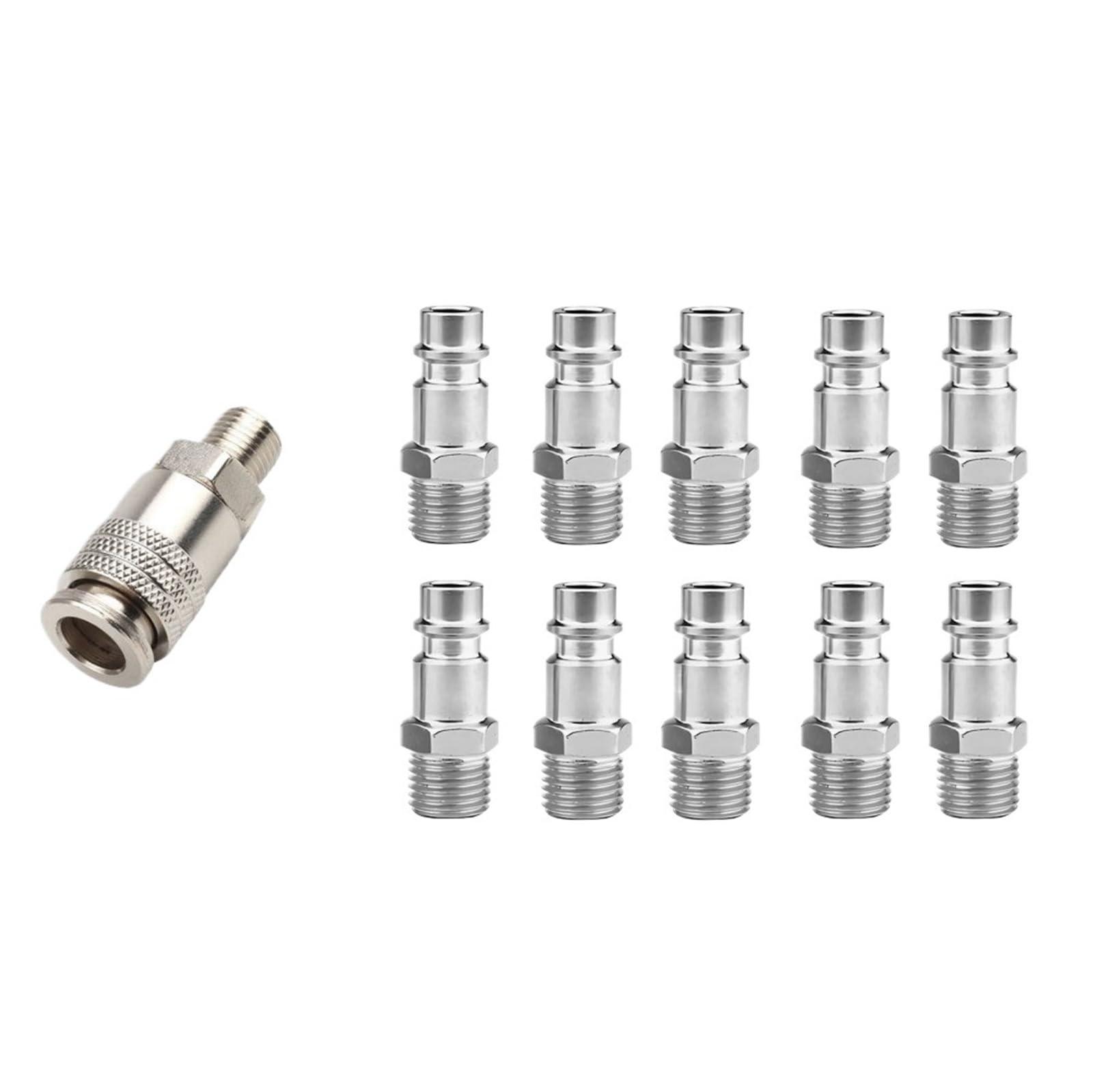 Air Line Connectors Pneumatic Fitting PM/SM20 Quick Coupling Connector Coupler for Air Compressor with G1/4 Male Thread